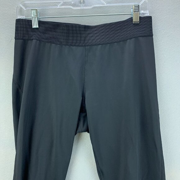 Athleta Derek Lam IOC Leggings Womens Large Black Crop Mesh‎ Athletic - Picture 2 of 14